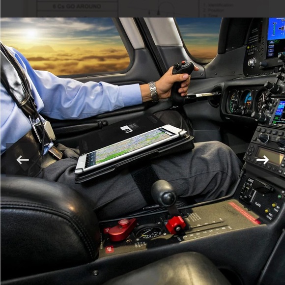 MyGoFlight iPad Mini/Universal Rotating Kneeboard Folio/leather/lapboard case - Picture 7 of 14